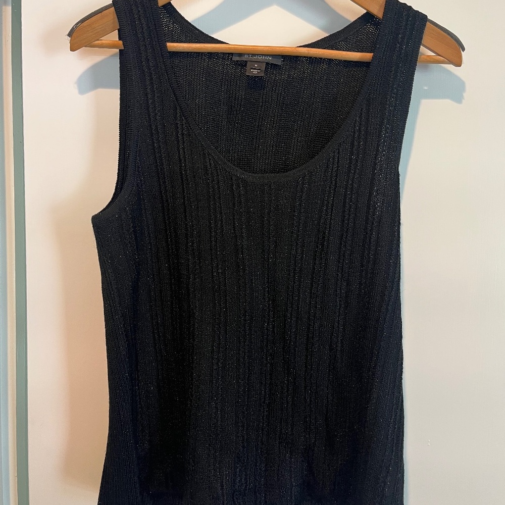 St. John knit shimmer shell